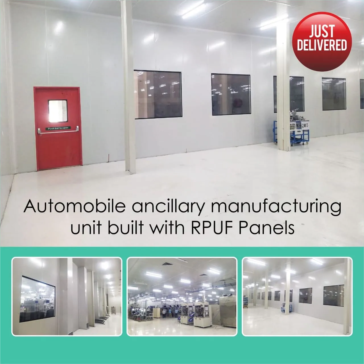Automobile Ancillary Manufacturing Unit Built with RPUF Panels