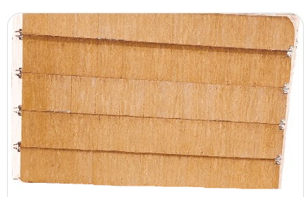 R-Wool stonewool insulated panel close-up showing layered stone wool core